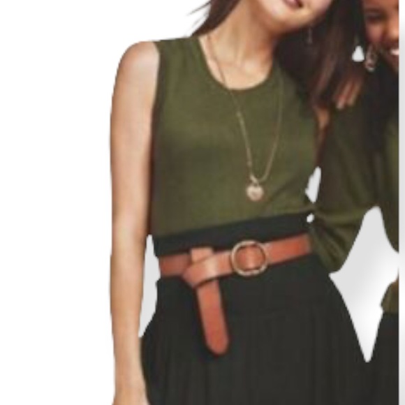 Cabi Twofer Olive Tank Top - Picture 1 of 3